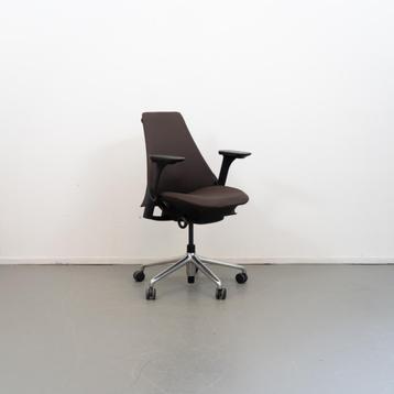 8x Herman Miller Sayl Bureaustoel Bruin - Chroom beschikbaar voor biedingen