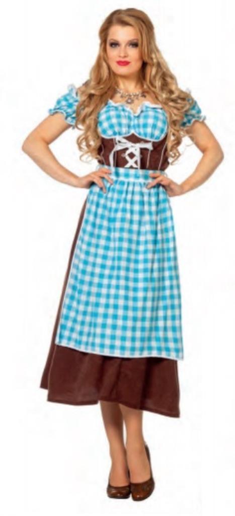 Leuke blauw/wit/bruine TIROLER/DIRNDL/ALPENMEISJE set, Kleding | Dames, Carnavalskleding en Feestkleding, Nieuw, Kleding, Carnaval
