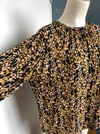 Set Leopard luipaard blouse 40 viscose dun, Maat 38/40 (M), SET, Bruin, Ophalen of Verzenden