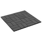 Terrastegels 30x30 cm 1 m² HKC zwart 11 st gratis bezorgd, Nieuw, Kunststof, Ophalen of Verzenden, Terrastegels