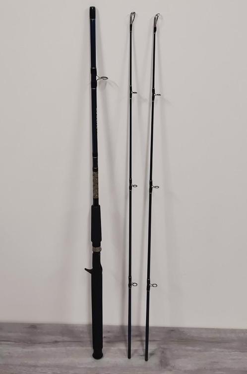 NIEUW Baitcasting Hengel 1,80 Meter 50-100 Gram + 2 Toppen, Watersport en Boten, Hengelsport | Roofvissen, Nieuw, Werphengel, Ophalen