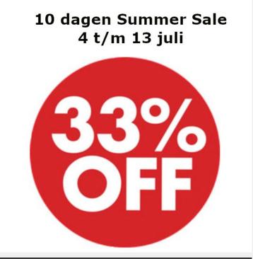 Summer Sale in de Variaworld webshop 33% KORTING beschikbaar voor biedingen