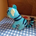 Neopets blauwe tijger knuffel 19 cm groot, Ophalen of Verzenden