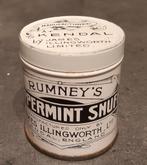 Dr. Rumney's Peppermint Snuff blikje, Verzamelen, Ophalen of Verzenden, Gebruikt, Overige, Overige merken