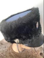 Zwarte harige kolbak maat 55 en 56, Ophalen of Verzenden, Zo goed als nieuw, Maat 56/58 (XL)