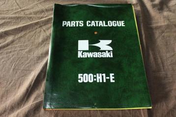 Kawasaki 500 H1-E 1973 motorcycle parts catalogue beschikbaar voor biedingen