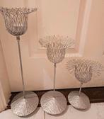 3 aparte ijzeren kandelaars / standaards 40, 30, 20 hoog, Huis en Inrichting, Woonaccessoires | Kandelaars en Kaarsen, Ophalen of Verzenden