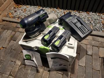 Festool schuurmachine DTSC400 3,0 NIEUW 2xaccu+schuurpapier  beschikbaar voor biedingen