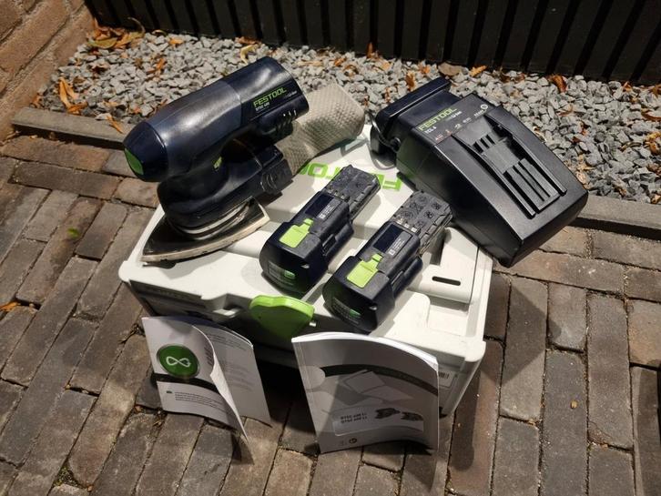 Festool schuurmachine DTSC400 3,0 NIEUW 2xaccu+schuurpapier, Doe-het-zelf en Verbouw, Gereedschap | Overige machines, Zo goed als nieuw