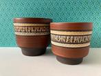 2 vintage bloempotten, Tuin en Terras, Bloempotten, Gebruikt, Rond, Binnen, Ophalen of Verzenden