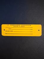 Ongebruikt metalen fietslabel NS, Ophalen of Verzenden, Zo goed als nieuw, Trein