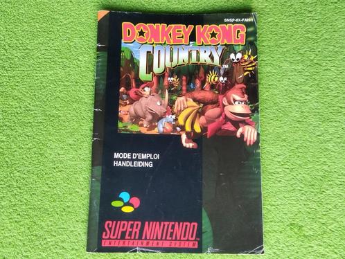 Donkey Kong Country Handleiding / Manual - SNES, Spelcomputers en Games, Games | Nintendo Super NES, Gebruikt, Platform, 2 spelers