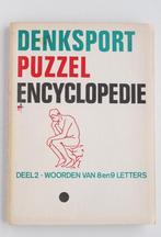 Denksport puzzel encyclopedie - 8 en 9 letterwoorden, Puzzelboek, Zo goed als nieuw, Verzenden
