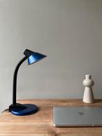 Vintage Hema Bureaulamp - Blauw Metallic, Gebruikt, Ophalen of Verzenden, Retro, Minder dan 50 cm