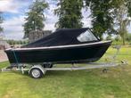 Anker 525 sloep motorboot en trailer, Watersport en Boten, Sloepen, Ophalen, 10 tot 30 pk, Zo goed als nieuw, 3 tot 6 meter