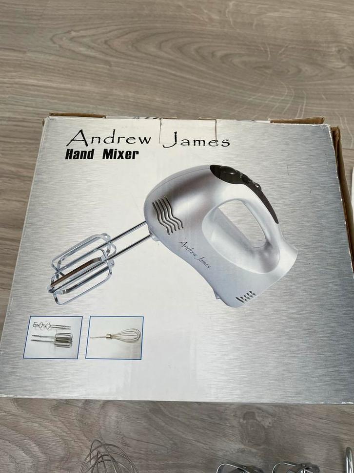 Andrew James Handmixer - Perfect voor Bakken!, Witgoed en Apparatuur, Keukenmixers, Zo goed als nieuw, Minder dan 1 liter, 3 snelheden of meer