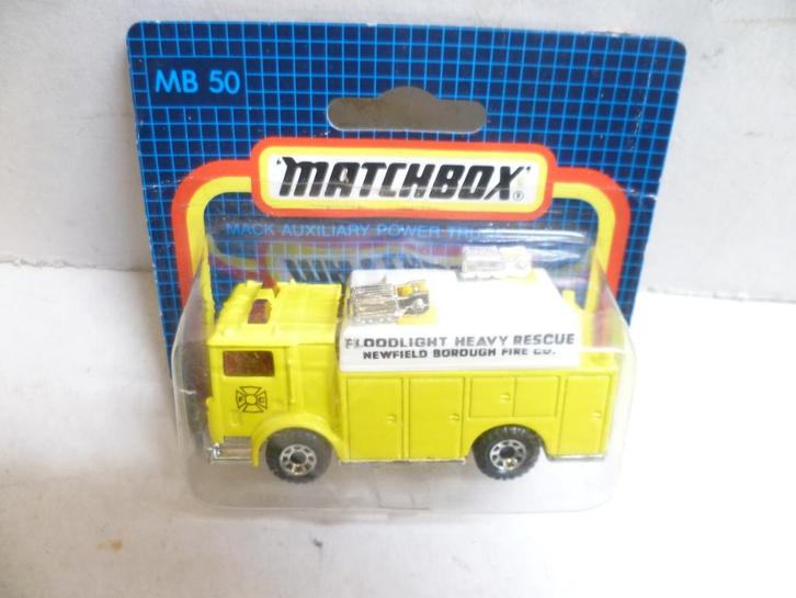 Matchbox MB 50 Mack Power Truck Heavy Rescue modelauto, Hobby en Vrije tijd, Modelauto's | Overige schalen, Nieuw, Auto, Ophalen of Verzenden