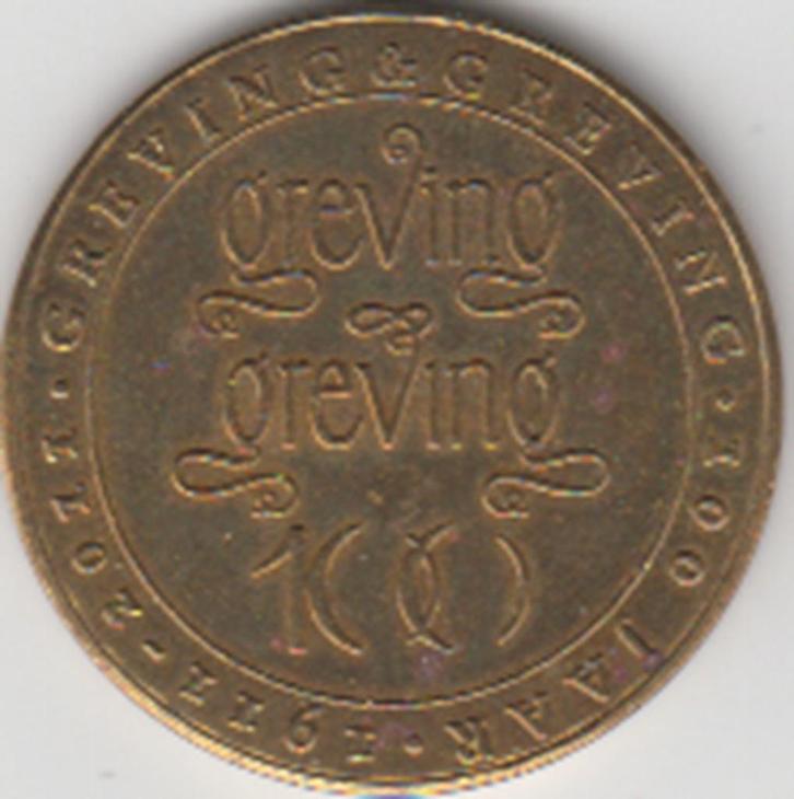 Nederland penning Greving en Greving 100 Jaar 1911-2011, Postzegels en Munten, Penningen en Medailles, Overige materialen, Nederland
