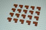 L108 Plaatjes 2x2 hoek roodbruin 20 st., Kinderen en Baby's, Ophalen of Verzenden, Nieuw, Losse stenen, Lego