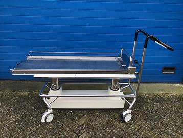Getinge hefwagen RVS verrijdbaar accu voor mortuarium beschikbaar voor biedingen