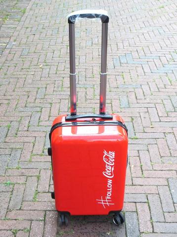 Coca Cola rolkoffer 4 wiellen nieuw reis trolly rood beschikbaar voor biedingen