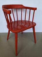 vintage Ikea design Torpet spijl-stoel ontw. Karin Mobring, Huis en Inrichting, Stoelen, Ophalen, Eén, Rood, Hout