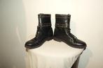Isabel Marant leren laarzen veters band studs Nette staat 38, Isabel Marant, Verzenden, Zwart, Lage of Enkellaarzen