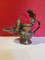 antieke bronzen Nepalese olielamp Sukunda, Ophalen of Verzenden