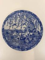 Vintage Japans blauw-wit Arita stijl bord – 31 cm, Antiek en Kunst, Antiek | Porselein, Ophalen of Verzenden