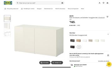 Ikea Besta kast wit 120x64x42cm