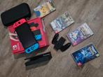 Nintendo switch oled met 4 pokemon spellen, Ophalen, Zo goed als nieuw, Met 1 controller, Switch OLED