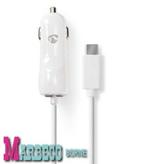 USB-C autolader met USB-C kabel 3 A, 12 - 24 volt, Ophalen of Verzenden, Nieuw