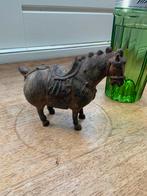 Antiek Vintage Romeins Bronzen Paard Beeld, Antiek en Kunst, Ophalen of Verzenden