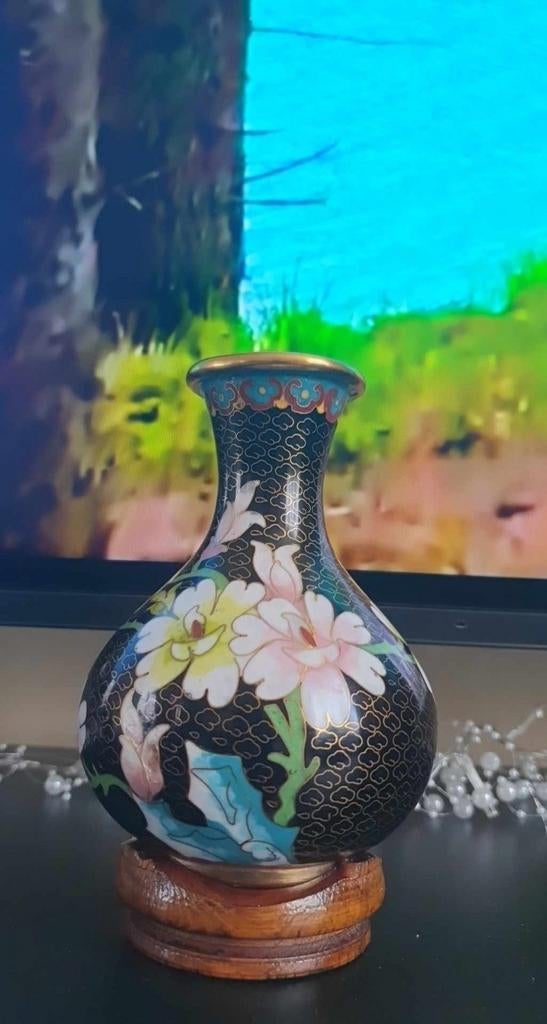 Antieke Cloisonne Bloemenvaas., Verzenden