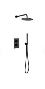ALONI inbouw doucheset mat zwart – regendouche Ø25 cm, Huis en Inrichting, Badkamer | Complete badkamers, Ophalen, Nieuw