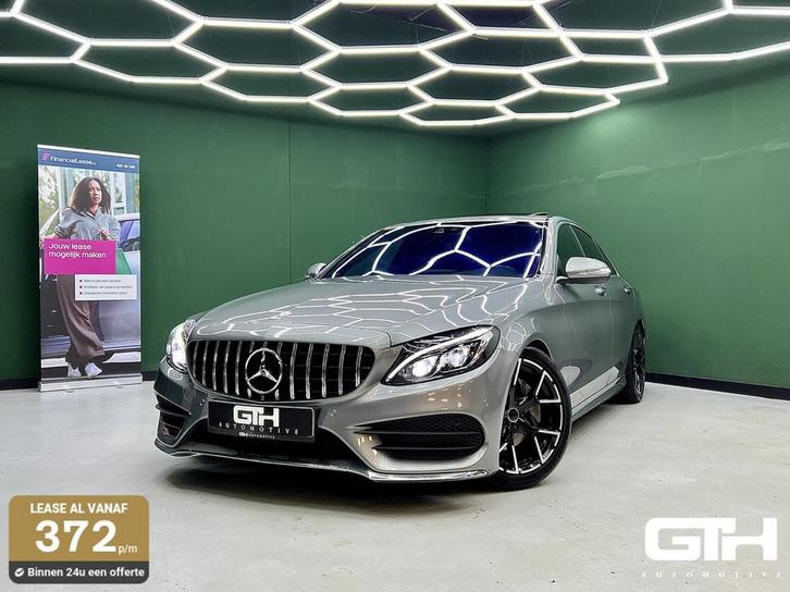 Mercedes C-klasse 200 Prestige AMG | Dakje | Leder | Sfeer, Auto's, Mercedes-Benz, Bedrijf, Te koop, C-Klasse, ABS, Airbags, Airconditioning