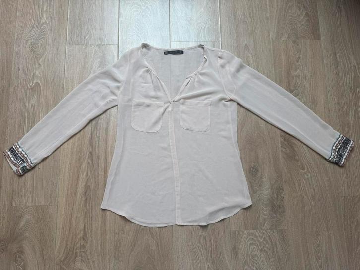 Zara tuniek blouse zalmroze maat S, Kleding | Dames, Blouses en Tunieken, Gedragen, Maat 36 (S), Ophalen of Verzenden