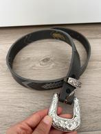 Leren riem wild west belt leer leather riem met gesp S - M, Echt leder, Ophalen of Verzenden, Zo goed als nieuw, Overige kleuren