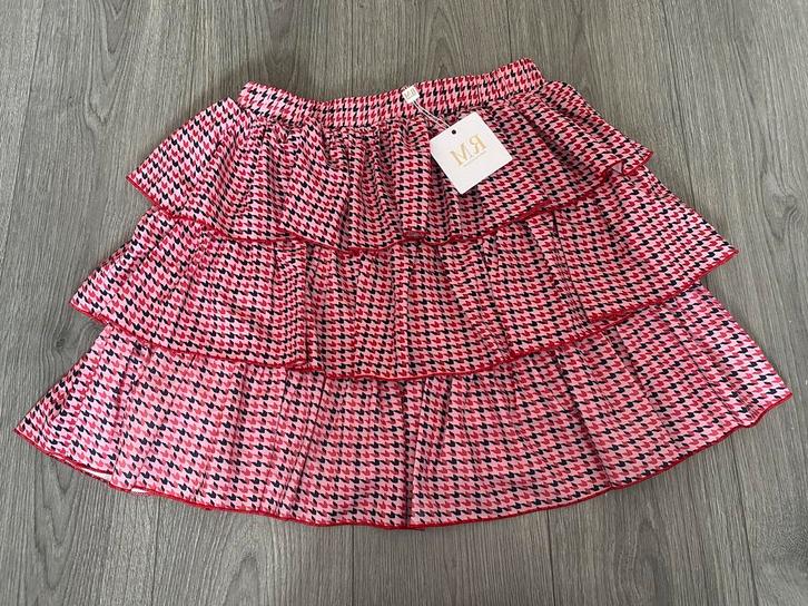 maison runway roze pied de poule ruffle rok skirt mt M nieuw, Kleding | Dames, Rokken, Zo goed als nieuw, Maat 38/40 (M), Roze
