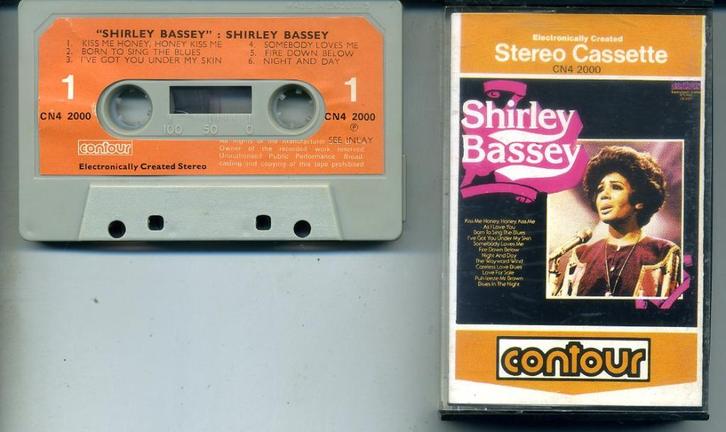 Shirley Bassey ‎Shirley Bassey 12 nrs cassette ZGAN, Cd's en Dvd's, Cassettebandjes, Zo goed als nieuw, Origineel, Pop, 1 bandje