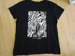 Stradivarius maat M - shirt Fashion is Art, Kleding | Dames, T-shirts, Maat 38/40 (M), Zwart, Ophalen of Verzenden, Zo goed als nieuw