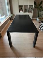 Eettafel 6 personen (zwart), Ophalen, Gebruikt, 100 tot 150 cm, 200 cm of meer