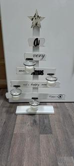 Houten kerstboom met waxinelicht houders, Ophalen, Gebruikt