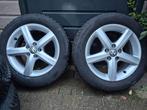 Originele VW velgen met continental winterbanden 185/60 R15, Auto-onderdelen, Banden en Velgen, Ophalen, 15 inch, Banden en Velgen