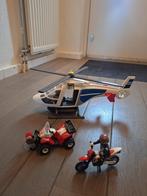 Playmobil Helikopter met zoeklicht, motor en auto., Ophalen of Verzenden, Gebruikt, Los playmobil