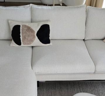H&M HOME — Kussen 40x60 Beige/Zwart incl binnenkussen - zgan beschikbaar voor biedingen