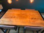 Eettafel Britt Mango incl. Stoelen., Huis en Inrichting, Ophalen, Overige materialen, 100 tot 150 cm, Vierkant