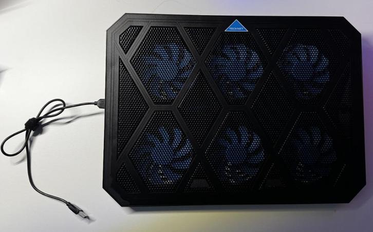Laptop Koelstandaard – 6 Ventilatoren + USB-kabel, Computers en Software, Computerkoelers, Zo goed als nieuw, Luchtkoeling, Ophalen