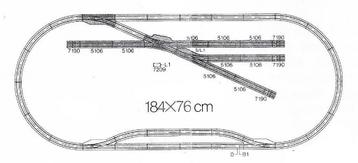 Marklin Treinbaan met 5 wissels en 4 rangeersporen beschikbaar voor biedingen