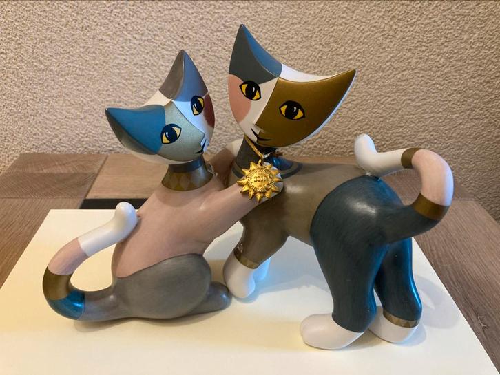 Rosina Wachtmeister, jaarstuk 2019 Lucilla e Euseo, kat poes, Verzamelen, Beelden en Beeldjes, Zo goed als nieuw, Ophalen of Verzenden